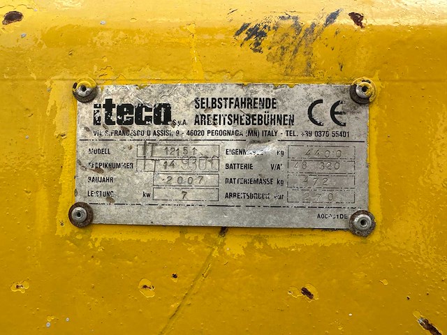 Iteco - 2007 - it12151 - schaarlift - afbeelding 46 van  50