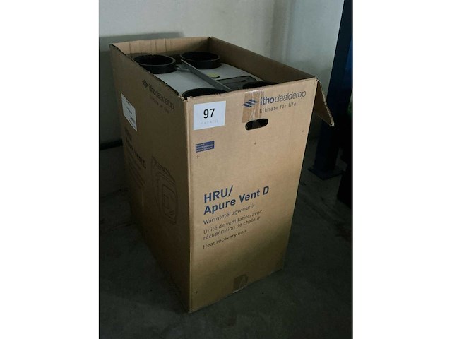 Itho daalderop hru/apure vent d 350h warmteterugwinunit - afbeelding 2 van  4