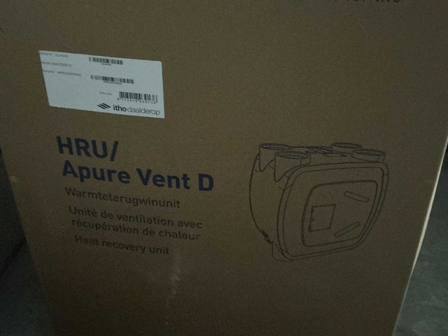 Itho daalderop hru/apure vent d 350h warmteterugwinunit - afbeelding 3 van  4