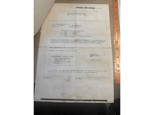 Iveco - 2000 - 80e 15/75 - vrachtwagen - afbeelding 29 van  36
