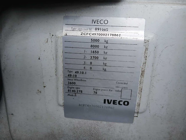 Iveco - 49.10.1 / 49.10 - bedrijfswagen - afbeelding 22 van  48