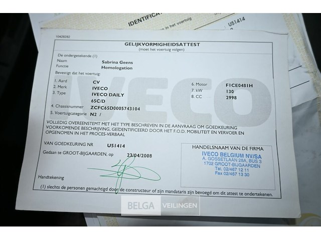 Iveco vrachtwagen voor brandweermateriaal - afbeelding 9 van  27