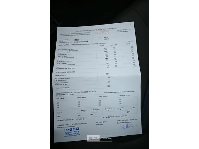 Iveco vrachtwagen voor brandweermateriaal - afbeelding 13 van  27