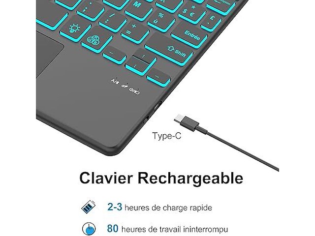 Iveoppe azerty-toetsenbord met trackpad - afbeelding 3 van  3