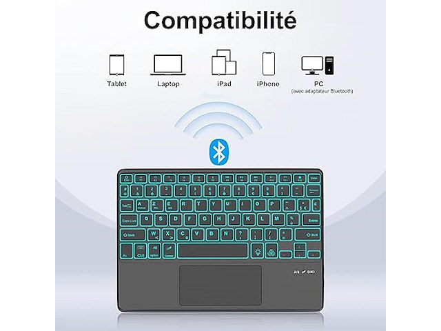 Iveoppe toetsenbordhoes met trackpad - afbeelding 6 van  7