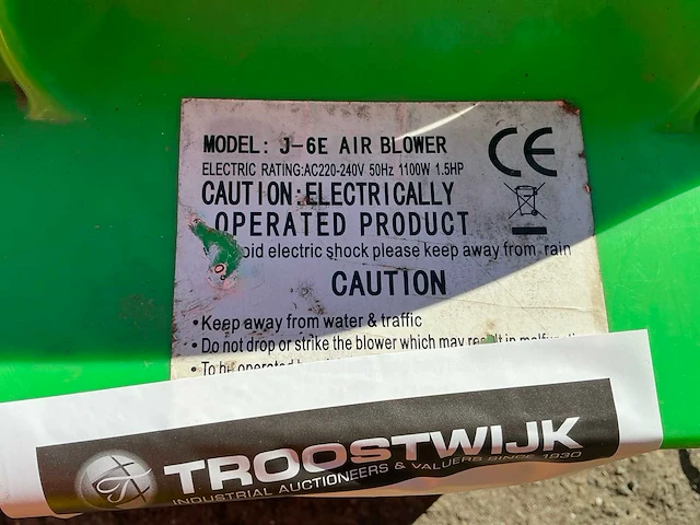 J-6e elektrische luchtblazer - afbeelding 4 van  4