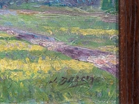 J. deseine, the country house, oil on canvas 38 x 49 cm. (14.96 x 19.28 in.), frame: 50 x 61 cm. (19.67 x 24.01 in.) - afbeelding 4 van  5