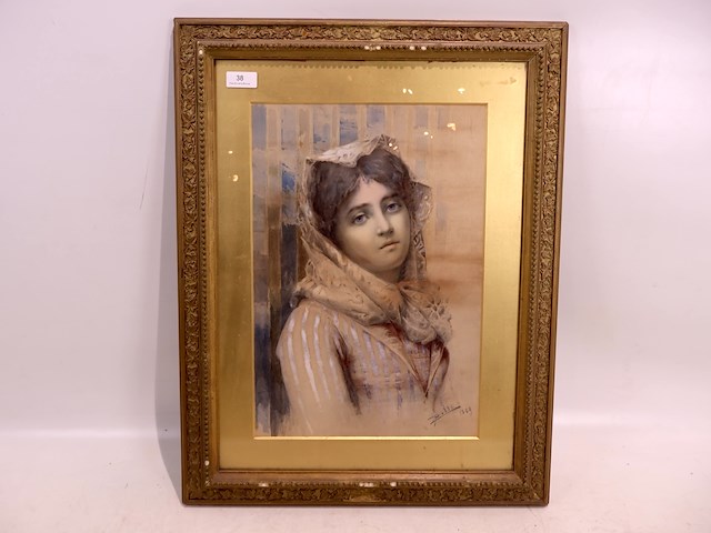 J polli 1889 - jonge vrouw - afbeelding 1 van  5