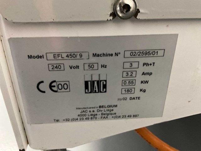 Jac efl 450/9 broodsnijmachine - afbeelding 6 van  6