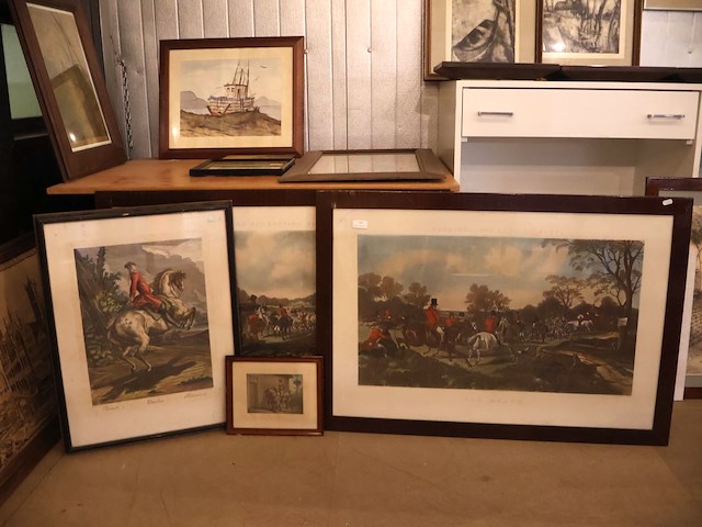 Jachttafereel (x4) - afbeelding 1 van  8