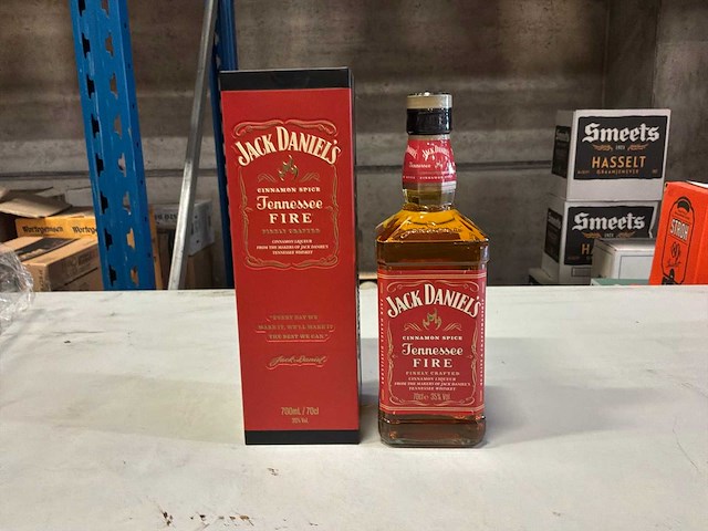 Jack daniels tennessee fire whisky (17x) - afbeelding 1 van  2