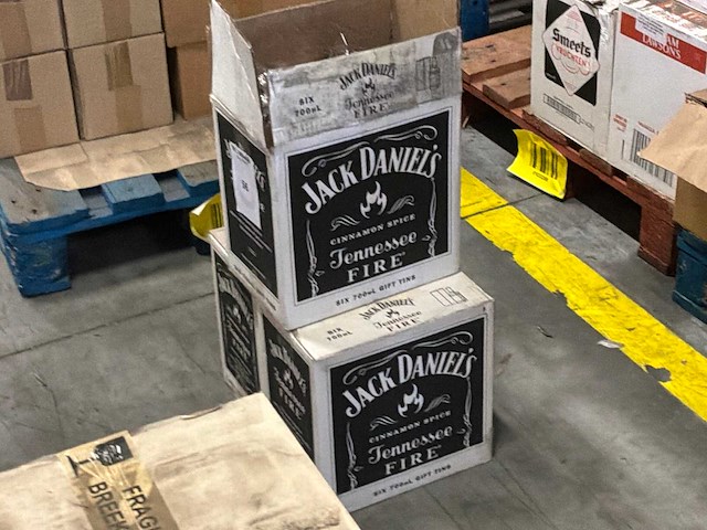 Jack daniels tennessee fire whisky (17x) - afbeelding 2 van  2