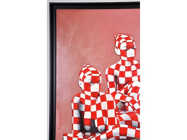 Jack gage – 4 filles - olie op doek - 90x120 cm - afbeelding 8 van  9