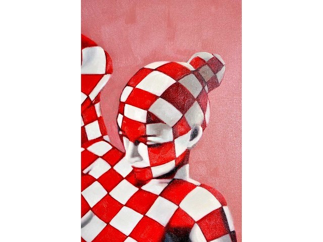 Jack gage – 4 filles - olie op doek - 90x120 cm - afbeelding 6 van  11
