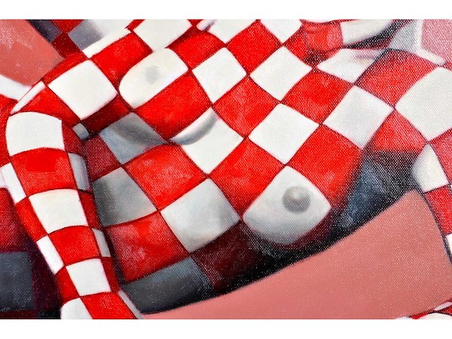 Jack gage – 4 filles - olie op doek - 90x120 cm - afbeelding 10 van  11