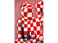 Jack gage – 4 filles - olie op doek - 90x120 cm - afbeelding 7 van  11