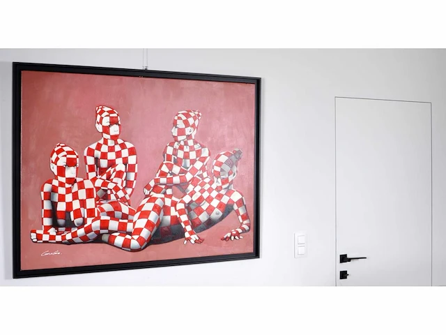Jack gage – 4 filles - olie op doek - 90x120 cm - afbeelding 2 van  11