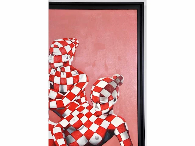 Jack gage – 4 filles - olie op doek - 90x120 cm - afbeelding 10 van  11
