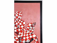 Jack gage – 4 filles - olie op doek - 90x120 cm - afbeelding 10 van  11