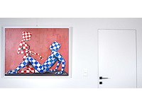 Jack gage – amour en rouge et bleu - olie op doek - 90x120 cm - afbeelding 4 van  13