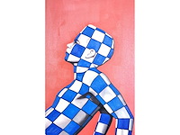 Jack gage – amour en rouge et bleu - olie op doek - 90x120 cm - afbeelding 13 van  13