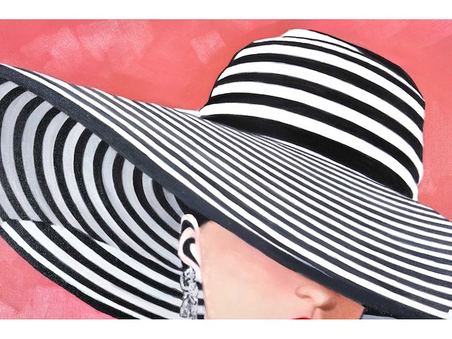 Jack gage – chapeau - olie op doek - 120x90 cm - afbeelding 4 van  14