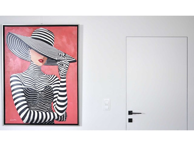 Jack gage – chapeau - olie op doek - 120x90 cm - afbeelding 5 van  14