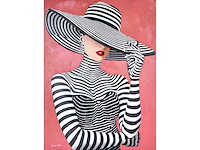 Jack gage – chapeau - olie op doek - 120x90 cm - afbeelding 1 van  14