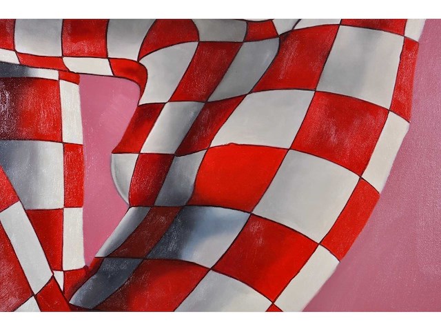 Jack gage – la pause - olie op doek - 100x100 cm - afbeelding 2 van  12