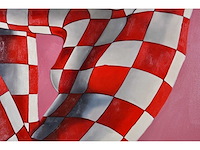 Jack gage – la pause - olie op doek - 100x100 cm - afbeelding 2 van  12