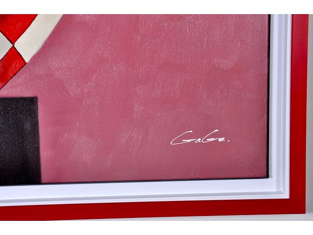 Jack gage – la pause - olie op doek - 100x100 cm - afbeelding 8 van  12