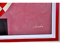 Jack gage – la pause - olie op doek - 100x100 cm - afbeelding 8 van  12