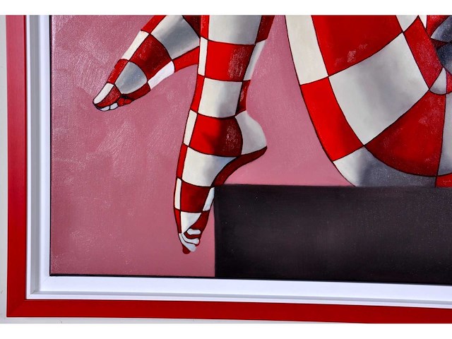 Jack gage – la pause - olie op doek - 100x100 cm - afbeelding 9 van  12