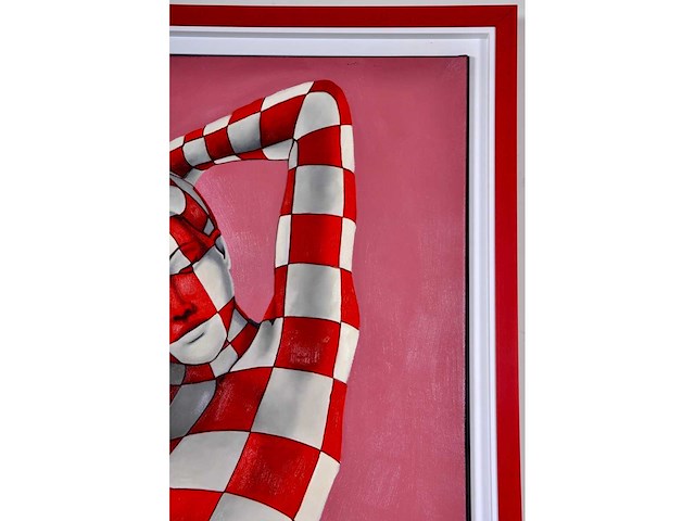 Jack gage – la pause - olie op doek - 100x100 cm - afbeelding 11 van  12