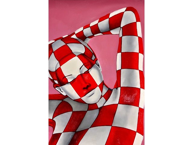 Jack gage – la pause - olie op doek - 100x100 cm - afbeelding 12 van  12