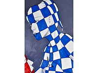 Jack gage – le couple - olie op doek - 100x100 cm - afbeelding 2 van  14