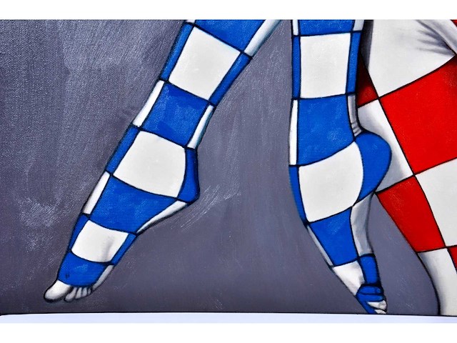 Jack gage – le couple - olie op doek - 100x100 cm - afbeelding 4 van  14