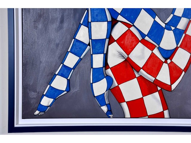 Jack gage – le couple - olie op doek - 100x100 cm - afbeelding 11 van  14