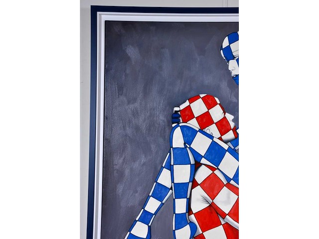 Jack gage – le couple - olie op doek - 100x100 cm - afbeelding 12 van  14