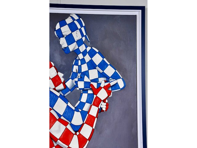 Jack gage – le couple - olie op doek - 100x100 cm - afbeelding 13 van  14
