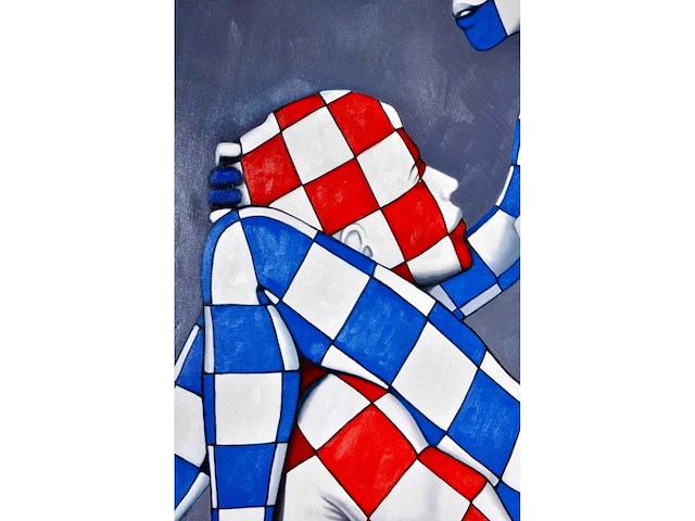 Jack gage – le couple - olie op doek - 100x100 cm - afbeelding 14 van  14