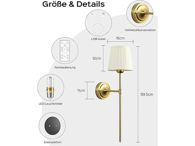 Jackyled accu wandlampen - afbeelding 2 van  5
