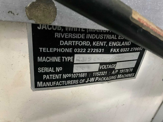 Jacob white r3000 cartoner kartonopzetmachine - afbeelding 16 van  32