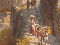 Jacques françois carabain (1834-1933), view of amalfi, oil on canvas 70 x 46 cm. (27.55 x 18.10 in.), frame: 98 x 76 cm. (38.57 x 29.92 in.) - afbeelding 5 van  7