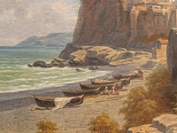 Jacques françois carabain (1834-1933), view of amalfi, oil on canvas 70 x 46 cm. (27.55 x 18.10 in.), frame: 98 x 76 cm. (38.57 x 29.92 in.) - afbeelding 6 van  7