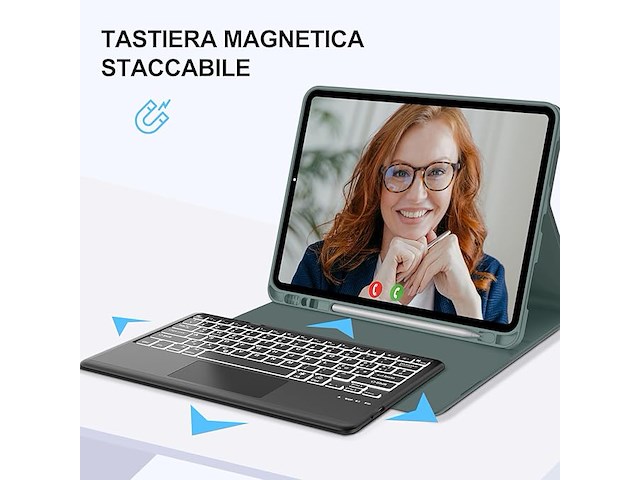 Jademall azerty-toetsenbord met trackpad - afbeelding 4 van  6