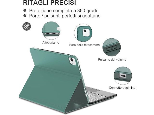 Jademall azerty-toetsenbord met trackpad - afbeelding 2 van  6