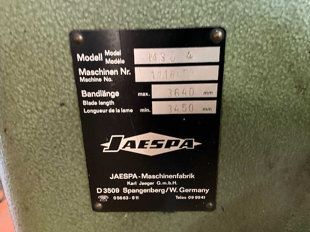 Jaespa msu 4 lintzaagmachine - afbeelding 2 van  13