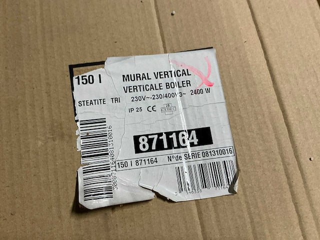 Jaga elektrische vertikale wandboiler 150l - afbeelding 4 van  5