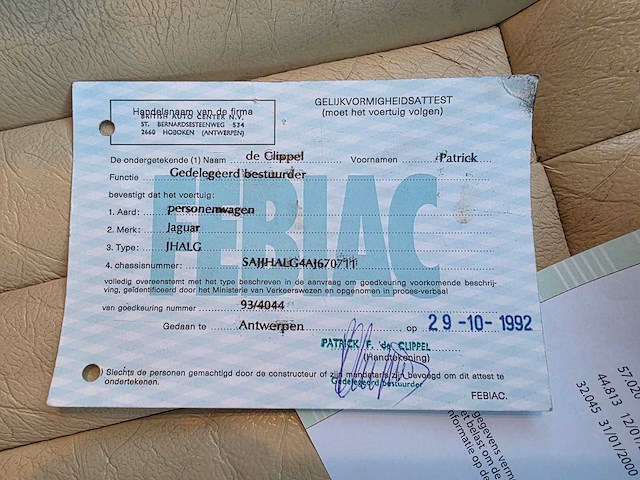 Jaguar - sovereign - car - 1992 - afbeelding 35 van  42